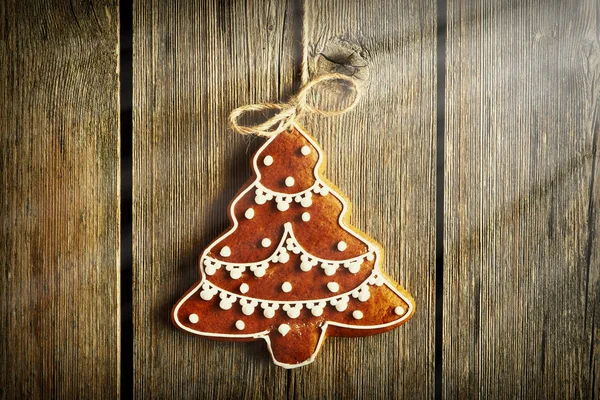 Galleta casera de jengibre de Navidad — Foto de Stock