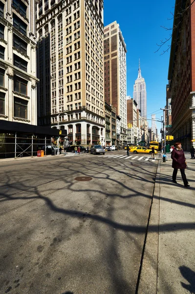 Manhattan street w Nowym Jorku — Zdjęcie stockowe