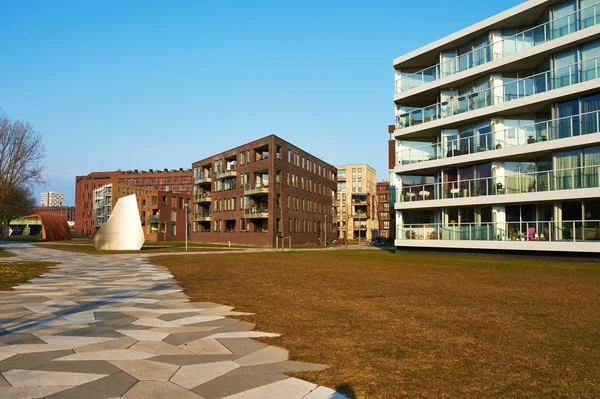 Área residencial Funenpark em Amsterdã — Fotografia de Stock