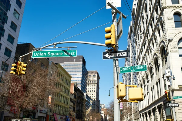 Union Square sinal na rua — Fotografia de Stock