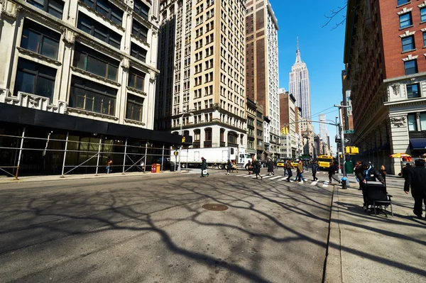 Manhattan-Straße in New York — Stockfoto