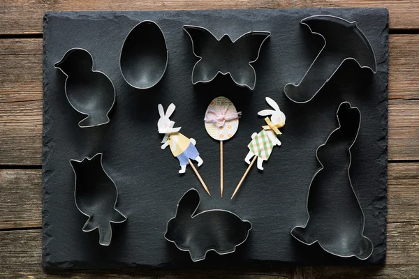 Cortadores de galletas de Pascua — Foto de Stock