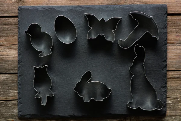 Easter cookie cutters — Stock Photo, Image