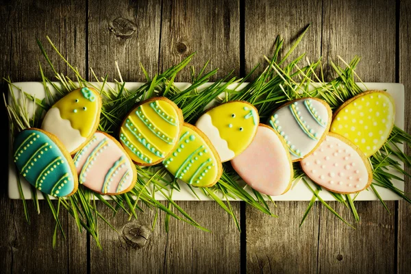 Easter homemade gingerbread cookies — Stock Photo, Image