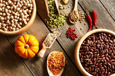 Çeşitli baklagiller kaşığı