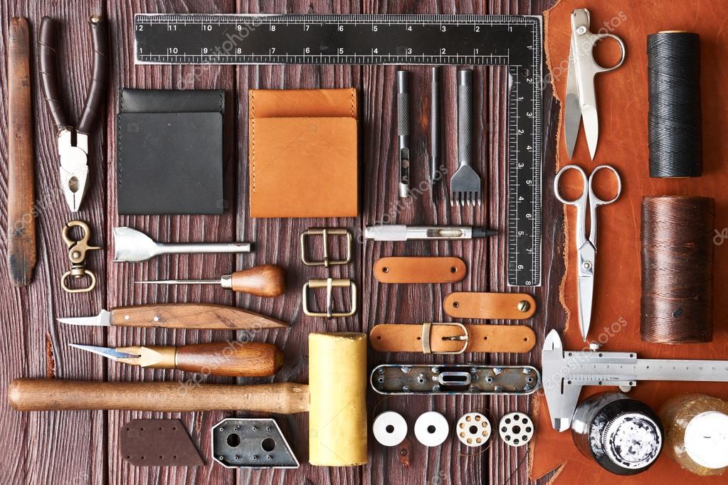 Leather crafting tools Stock Photo by ©haveseen 99363964