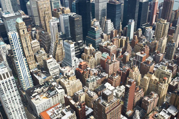 Cityscape weergave van manhattan — Stockfoto