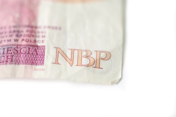 Part of poland money — Stock Photo, Image