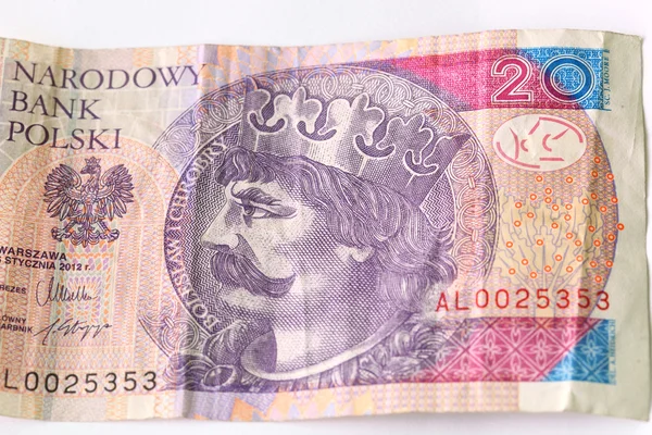 Part of poland money — Stock Photo, Image