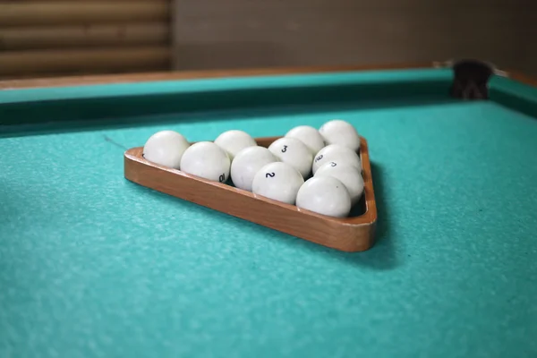 Balls Billiard Table — Stock Photo, Image