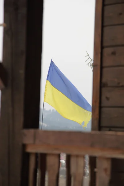 Drapeau ukrainien — Photo