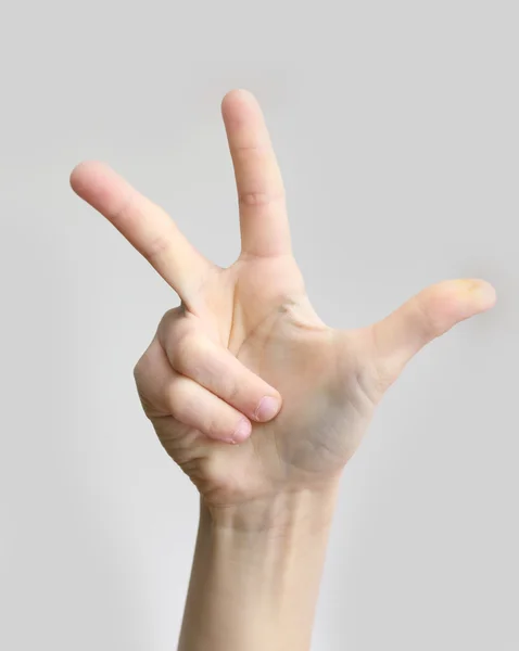 Drei Finger — Stockfoto