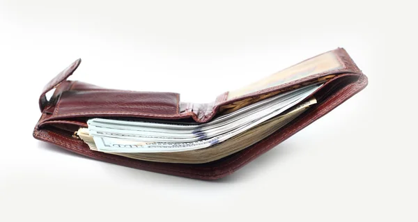 Brown wallet — Stock Photo, Image