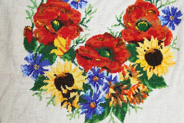 Ukrainian embroidery — Stock Photo, Image
