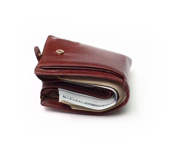 Brown wallet — Stock Photo, Image