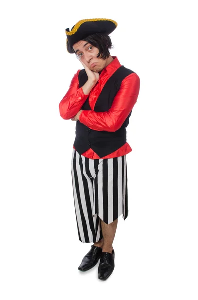 Funny pirate isolated on the white — Stock Photo, Image