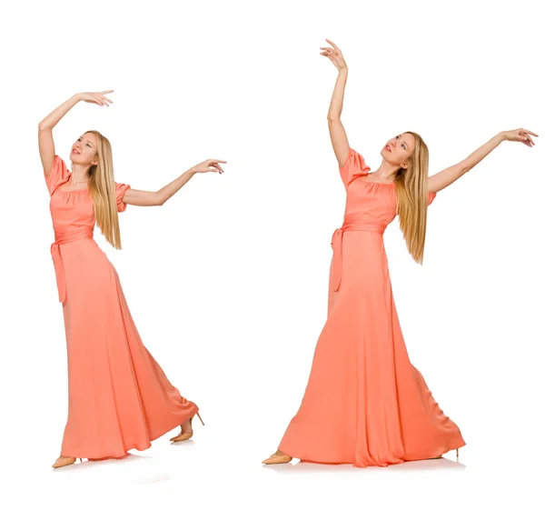 Composite photo of woman in various poses — Stock Photo, Image