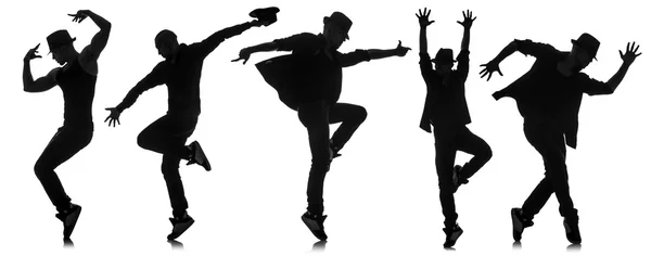 舞蹈概念中舞者的轮廓 — 图库照片