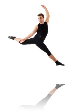 Genç dansçı beyazların arasında.