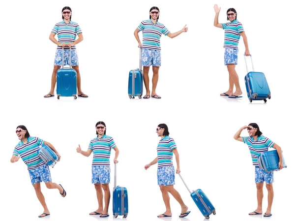 Hombre preparándose para estas vacaciones de verano — Foto de Stock