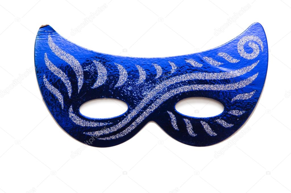 Carnival masks isolated on the white background