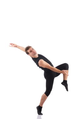 Genç dansçı beyazların arasında.