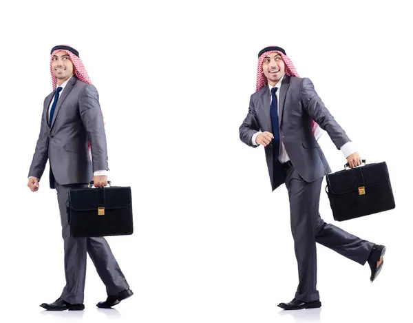 Set of photos with arab businessman — Stock Photo, Image