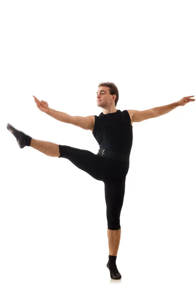 Young dancer isolated on the white — Stock Photo, Image