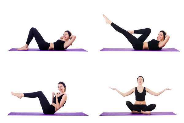 Concept of healthy lifestyle in set