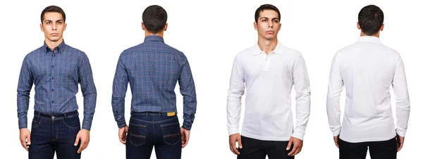 Joven en concepto de moda aislado en blanco —  Fotos de Stock