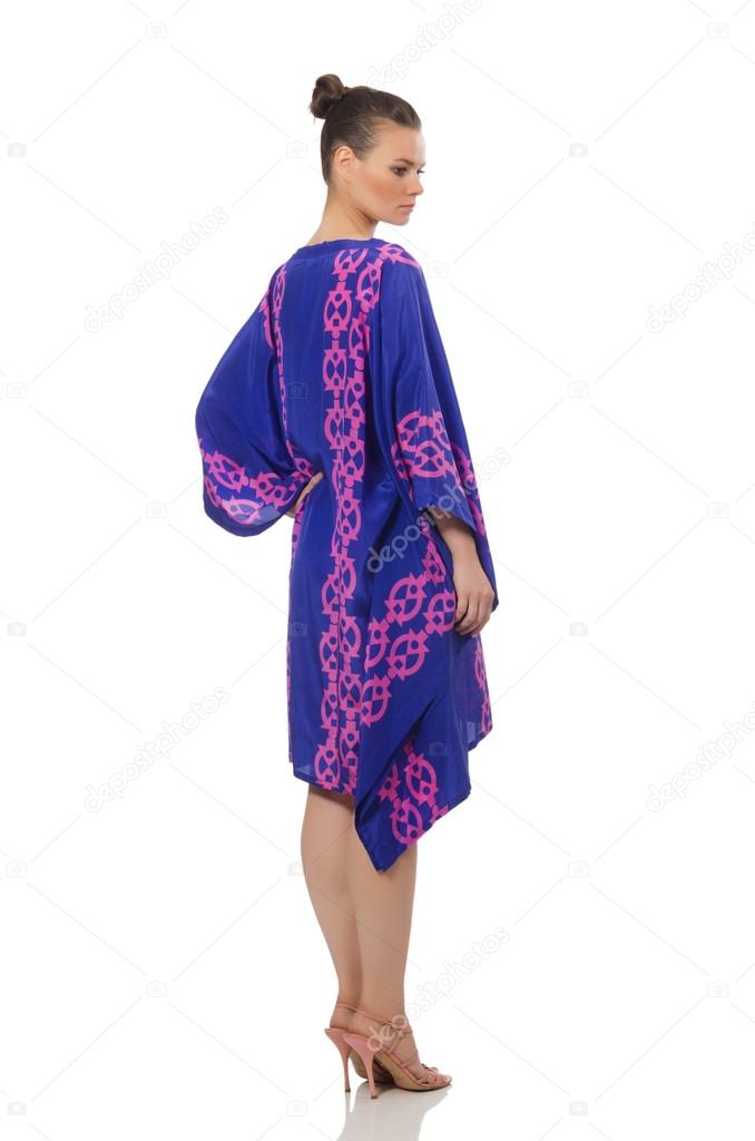 purple oriental dress