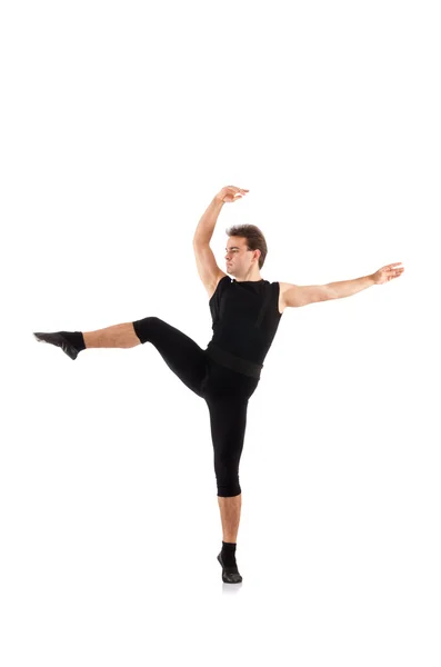 Young dancer isolated on the white — Stock Photo, Image