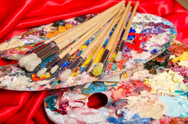 Artist palette in art concept — Stock Photo, Image