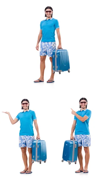 Hombre preparándose para estas vacaciones de verano — Foto de Stock