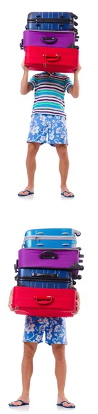 Hombre preparándose para estas vacaciones de verano — Foto de Stock