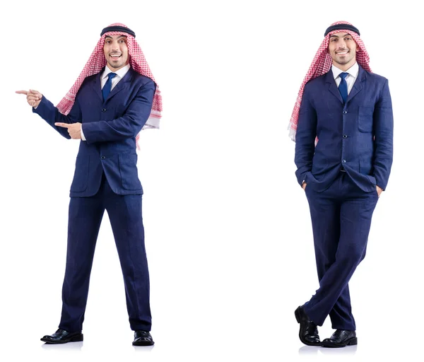 Set of photos with arab businessman — Stock Photo, Image