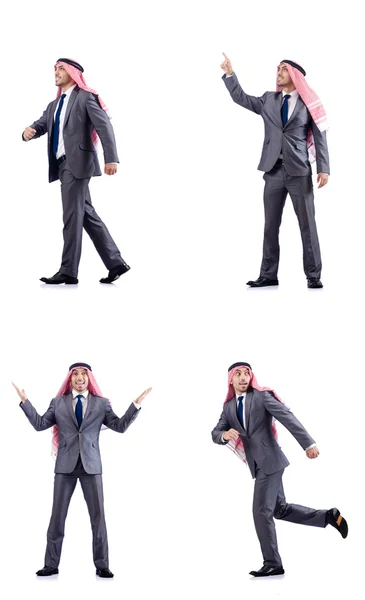 Set of photos with arab businessman — Stock Photo, Image