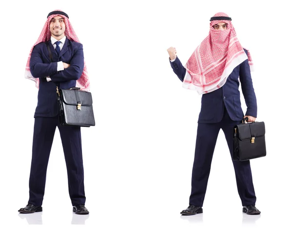 Zestaw zdjęć z arabskim biznesmenem — Zdjęcie stockowe