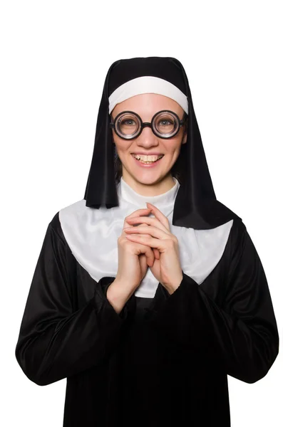 Nonne isoliert auf dem weißen Hintergrund — Stockfoto