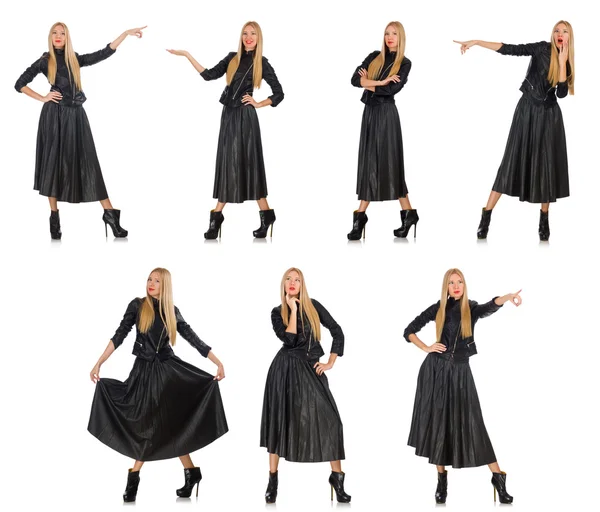 Composite photo of woman in various poses — Stock Photo, Image