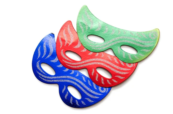 Carnival masks isolated on the white background — Stock Photo, Image