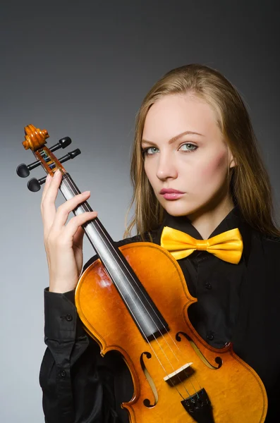 Mulher no conceito de arte musical — Fotografia de Stock