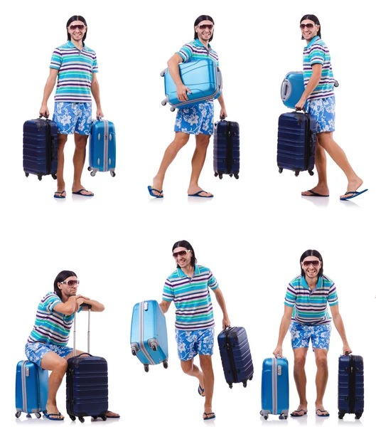 Homem se preparando para estas férias de verão — Fotografia de Stock