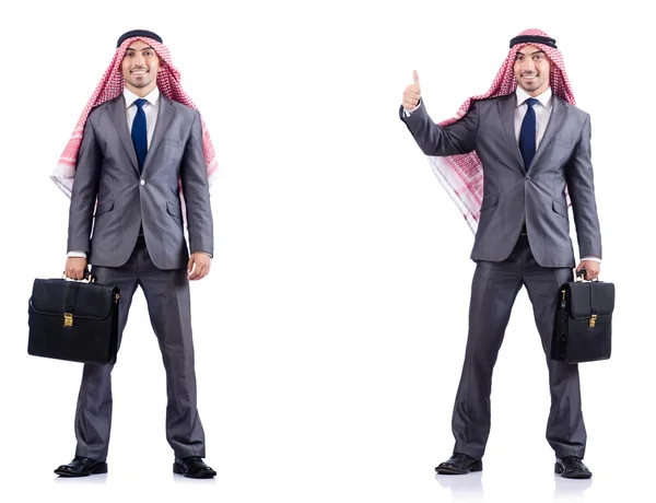 Set of photos with arab businessman — Stock Photo, Image