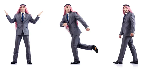 Set of photos with arab businessman — Stock Photo, Image