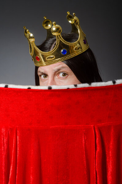 Королевский бизнесмен в королевской бизнес-концепции