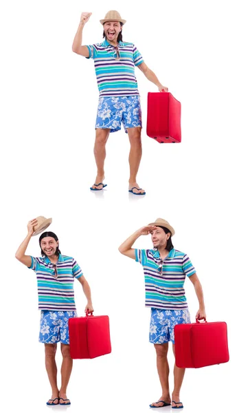 Hombre preparándose para estas vacaciones de verano — Foto de Stock