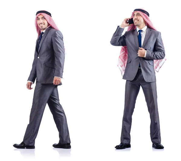 Conjunto de fotos con hombre de negocios árabe — Foto de Stock