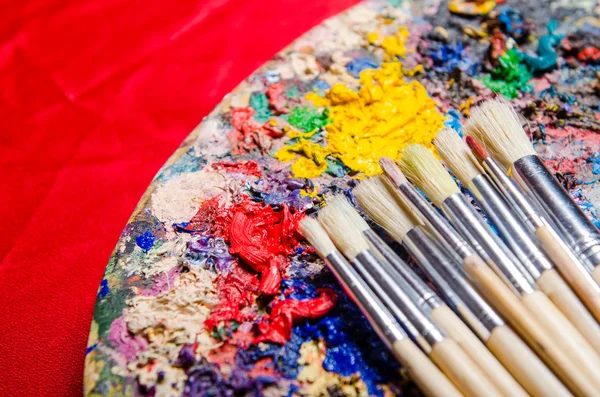 Artist palette in art concept — Stock Photo, Image