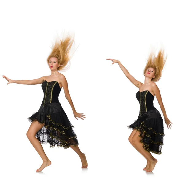 Composite photo of woman in various poses — Stock Photo, Image